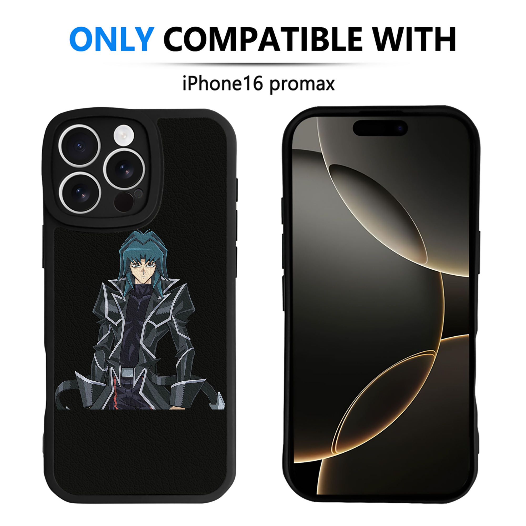 （画像用） 遊☆戯☆王 Yu-Gi-Oh! 【iPhone 16シリーズ対応】シリコンスマホケース（レザー調） 材質：シリコン
